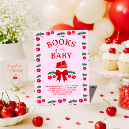 Kirschroter Gingham-Bogen Baby Shower Geschenke fü Begleitkarte
