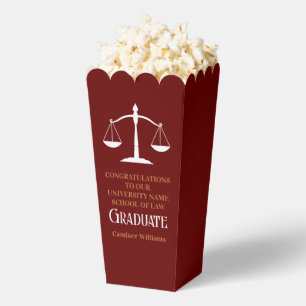 Kirschrotes goldenes Law School Abschlussfeier Pop Geschenkschachtel