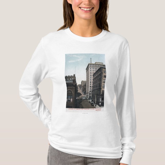 Kirschstraßen-Szene mit Alaska Gbd T-Shirt (Vorderseite)