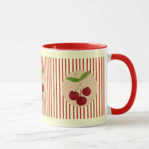 Kirschstreifen-Tasse Tasse