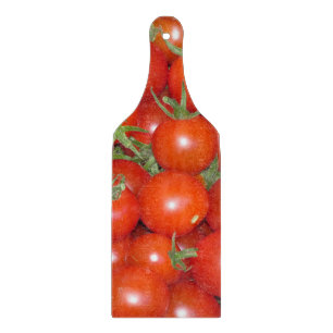 Kirschtomate-Ernte-Glasschneiden-Brett Schneidebrett
