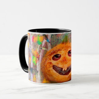 Kirschtorte mit Kürbiskruste Halloween Tasse