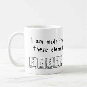 Kirsty Namen-Tasse periodischer Tabelle Kaffeetasse