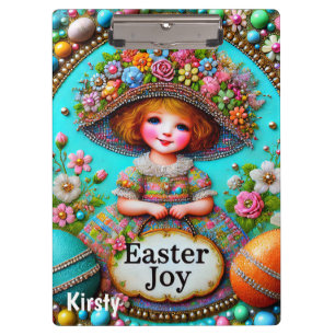 KIRSTY ~ VINTAGE GIRL Eier ~ Klemmbrett