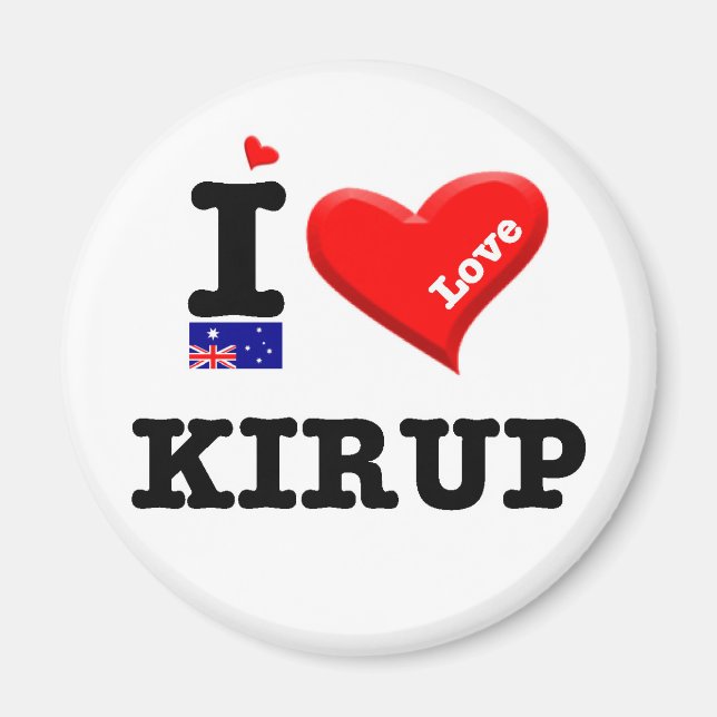 KIRUP - I Liebe Magnet (Vorne)