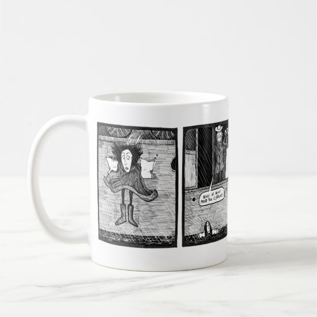 Kis Kopfsprungs-Tasse - Kunst durch Ben Wickey Kaffeetasse (Links)
