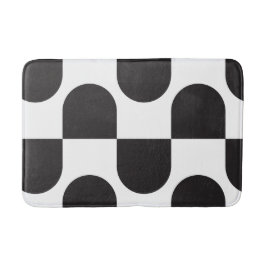 Kismet Black & White Badematte