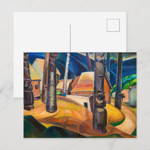 Kispiax Village Emily Carr Postkarte