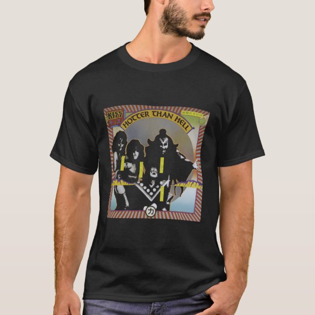 Kiss 1974 Hotter als Hell T-Shirt (Vorderseite)