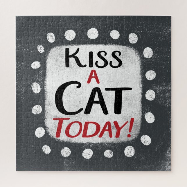 Kiss a Cat Today Jigsaw Puzzle (Vertikal)