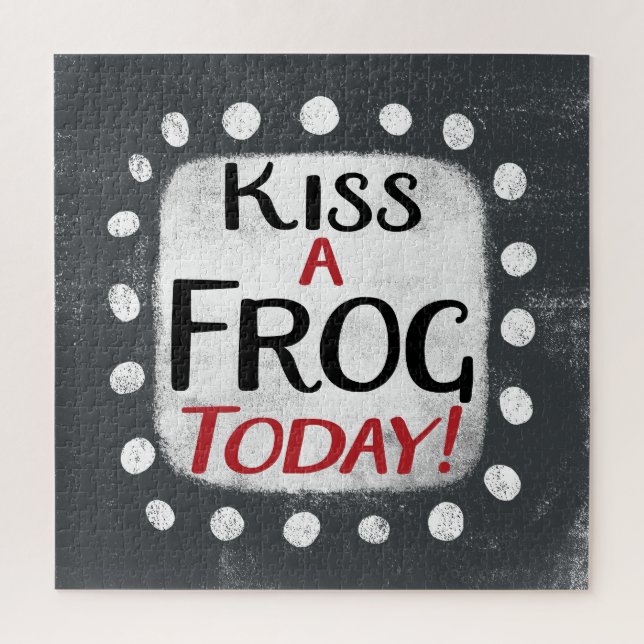 Kiss a Frog Today Jigsaw Puzzle (Vertikal)