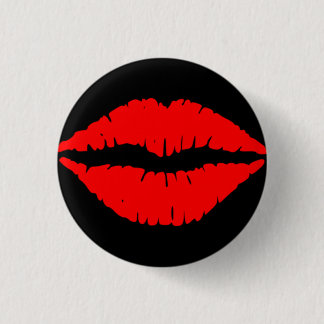 Kiss Abzeichen klein - Schwarz Button