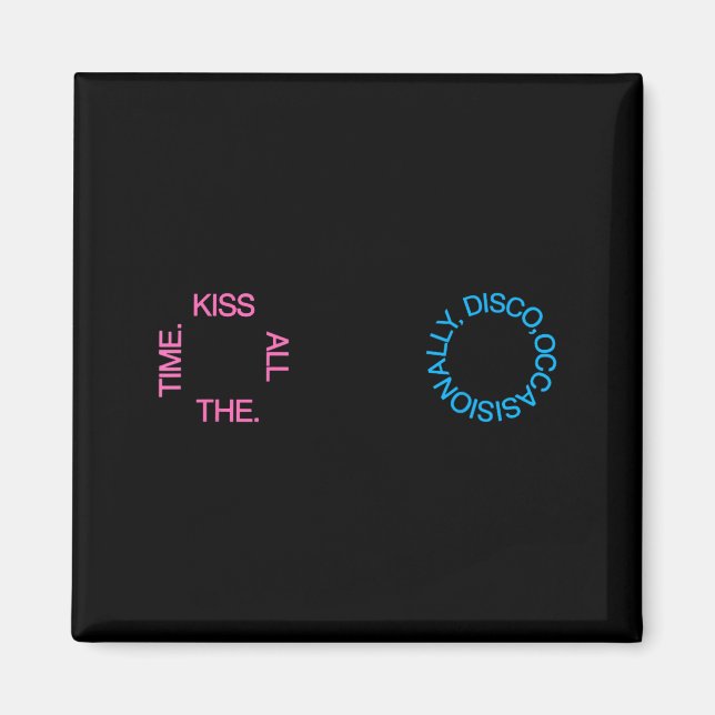 Kiss All Time Disco Occasionally Illustration Magnet (Vorne)