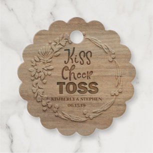 Kiss Cheer Toss Wedding Petals Toss Geschenkanhänger