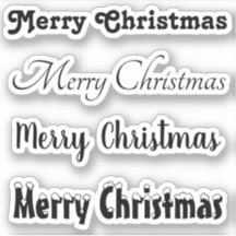 Kiss-Cut Custom Greeting x4 #1 (Frohe Weihnachten)