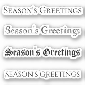 Kiss-Cut Custom Greeting x4 #28 (Greetin der Saiso Aufkleber