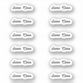 Kiss-Cut Santa Claus Signature Amora 2 Bold Aufkleber