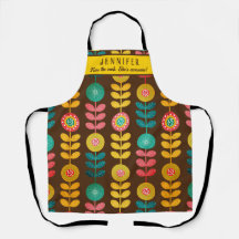 Kiss das Cook Retro-Muster Personalisiert