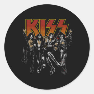 Kiss Destroyer Coon Runder Aufkleber