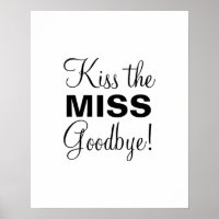 Kiss die Miss Poster