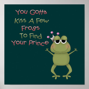 Kiss ein paar Frösche Poster