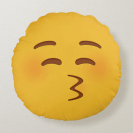 Kiss Emoji Rundes Kissen