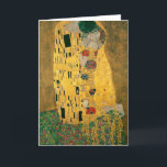 Kiss - Gustav Klimt Karte<br><div class="desc">Berühmtes romantisches Gemälde von Gustav Klimt. Der Kuss ist ein wunderschönes Meisterwerk für echte Kunstliebhaber.</div>