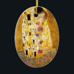 Kiss Gustav Klimt Keramikornament<br><div class="desc">Kaiserlicher österreichischer Maler Gustav Klimts Meisterwerk : Das Kissengemälde</div>