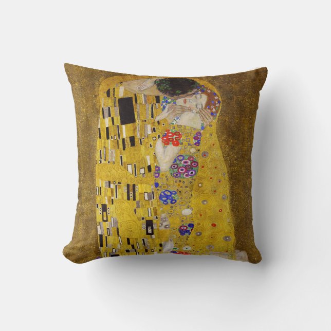 Kiss - Gustav Klimt Kissen (Vorderseite)
