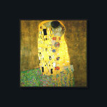 Kiss ~ Gustav Klimt Leinwanddruck<br><div class="desc">Das ist der Kuss,  der 1907 von Gustav Klimt gemalt wurde. Es ist das bekannteste Jugendstil-Gemälde der Geschichte</div>