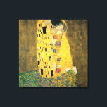 Kiss - Gustav Klimt Leinwanddruck<br><div class="desc">Berühmtes romantisches Gemälde von Gustav Klimt. Der Kuss ist ein wunderschönes Meisterwerk für echte Kunstliebhaber.</div>