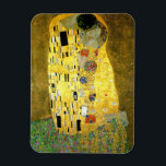 Kiss ~ Gustav Klimt Magnet<br><div class="desc">Das ist der Kuss, der 1907 von Gustav Klimt gemalt wurde. Es ist das bekannteste Jugendstil-Gemälde der Geschichte</div>