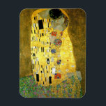 Kiss ~ Gustav Klimt Magnet<br><div class="desc">Das ist der Kuss,  der 1907 von Gustav Klimt gemalt wurde. Es ist das bekannteste Jugendstil-Gemälde der Geschichte</div>