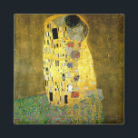 Kiss ~ Gustav Klimt Magnet<br><div class="desc">Das ist der Kuss, der 1907 von Gustav Klimt gemalt wurde. Es ist das bekannteste Jugendstil-Gemälde der Geschichte</div>