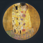 Kiss Gustav Klimt Pappteller<br><div class="desc">Kaiserlicher österreichischer Maler Gustav Klimts Meisterwerk : Das Kissengemälde</div>