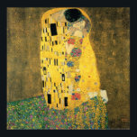 Kiss - Gustav Klimt Poster<br><div class="desc">Dies ist ein Vintages Bild mit dem Titel "Der Kuss" von Gustav Klimt.</div>