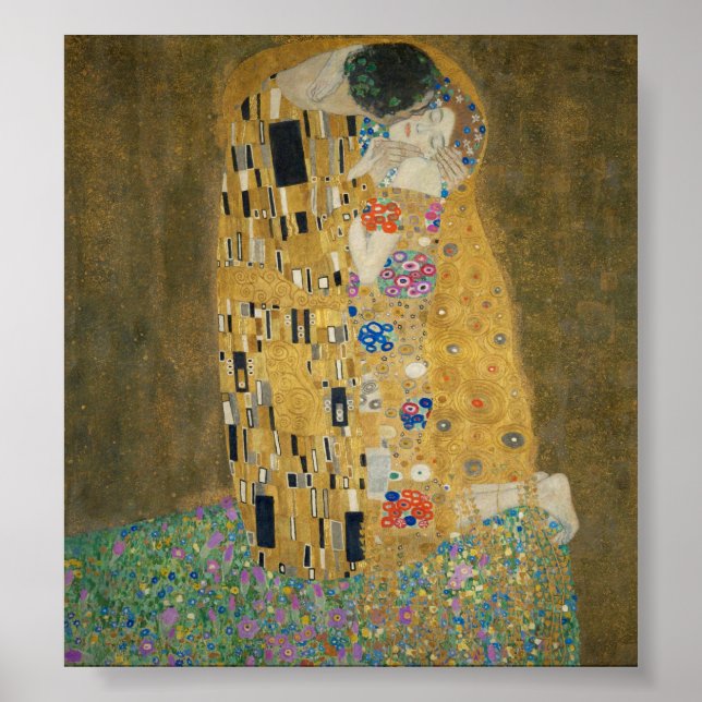 Kiss - Gustav Klimt Poster (Vorne)