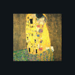 Kiss - Gustav Klimt Print Leinwanddruck<br><div class="desc">Dies ist ein Vintages Bild mit dem Titel "Der Kuss" von Gustav Klimt.</div>