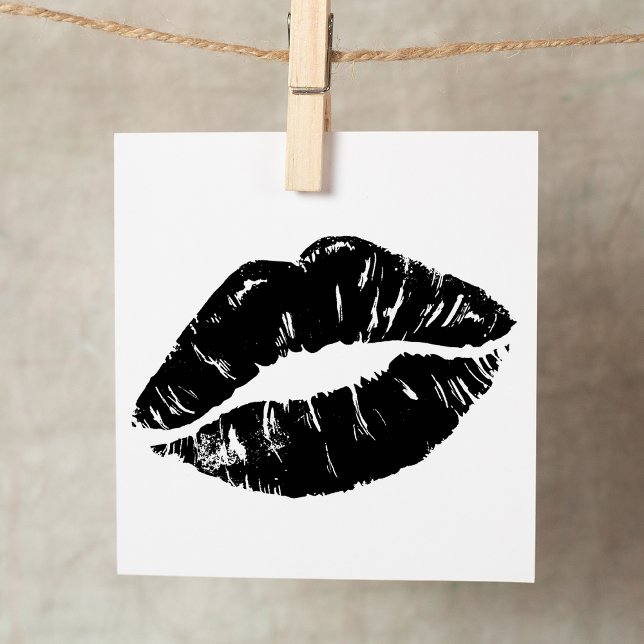 Kiss Lip Gummistempel (Kiss Lip Rubber Stamp)