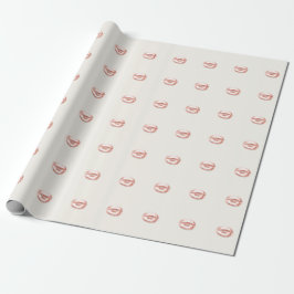 Kiss Lips Bridal 16. Girl Rose Pink Elfenbeincreme Geschenkpapier