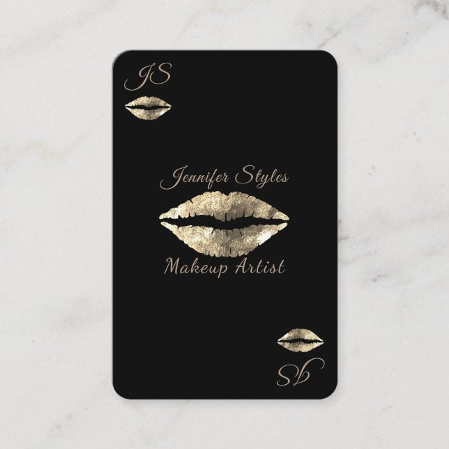 Kiss lips jeu carte de maquillage (Devant)