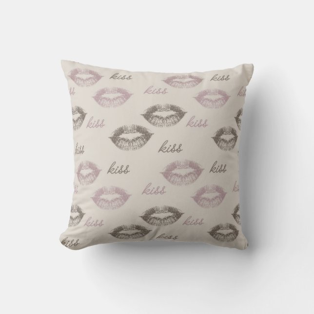 Kiss Lips Kissen (Vorderseite)