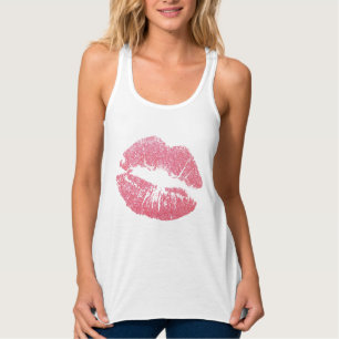 KISS LIPS KOKETTE LADIES T - SHIRT & TANK TOPS