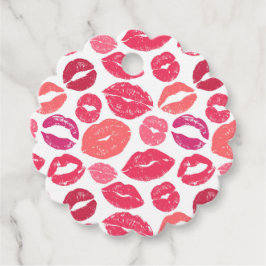 Kiss Lips Liebe Bevorzugung Tags Geschenkanhänger