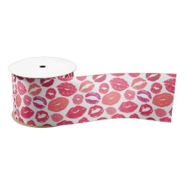 Kiss Lips Liebe Ribbon Satinband