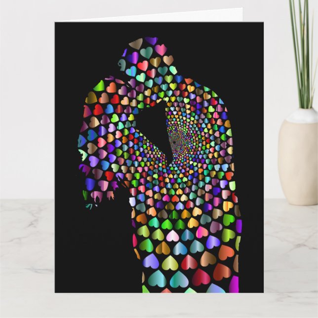 KISS MARIAGE ANNIVERSAIRE CARTES DE SALUT (Devant)