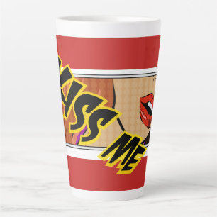 Kiss Me Comic Pop Art Milchtasse