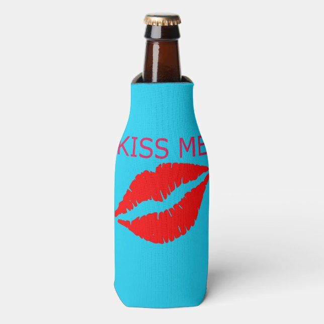 Kiss Me Flaschenkühler (Flaschenvorderseite)