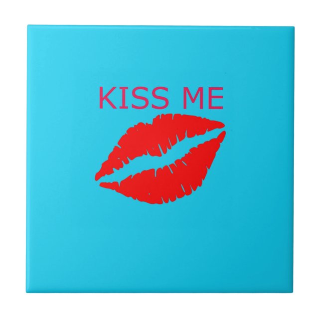Kiss Me Fliese (Vorderseite)