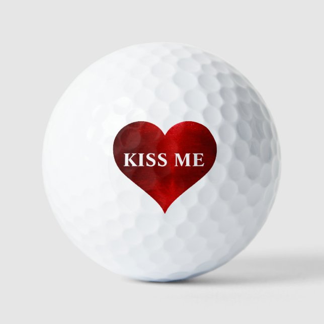 KISS ME Golf Balls Golfball (Vorderseite)